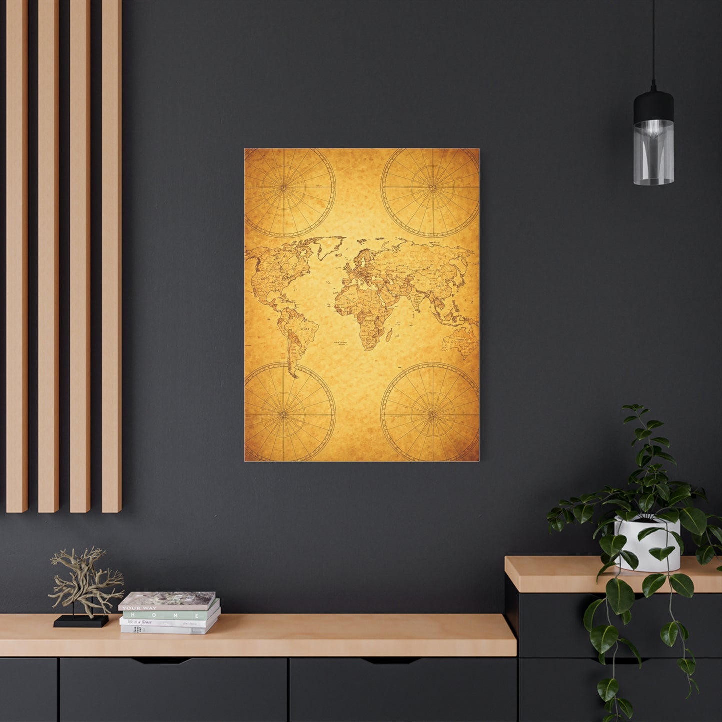 Golden Compass Mandala Wall Art & Canvas Prints