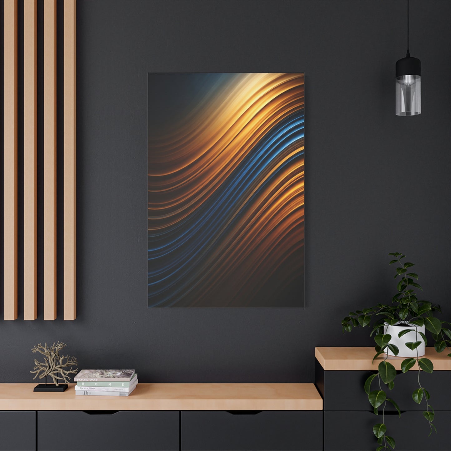 Luminous Wave Fusion Abstract Wall Art & Canvas Prints