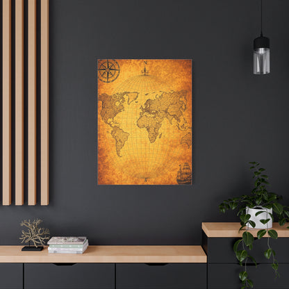 Classic Globe World Map Wall Art & Canvas Prints