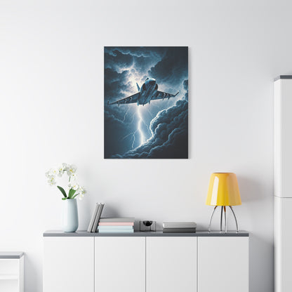 Lightning Strike Fighter Jet Wall Art & Canvas Prints