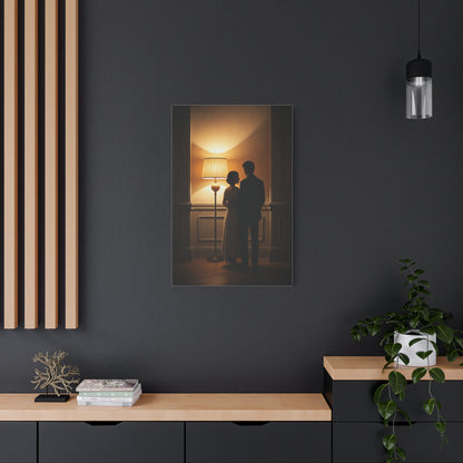 Golden Glow Embrace Interior Wall Art & Canvas Prints