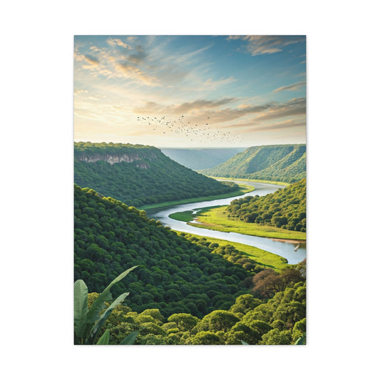 Scenic River Valley Landscape View Wall Art & Canvas Prints