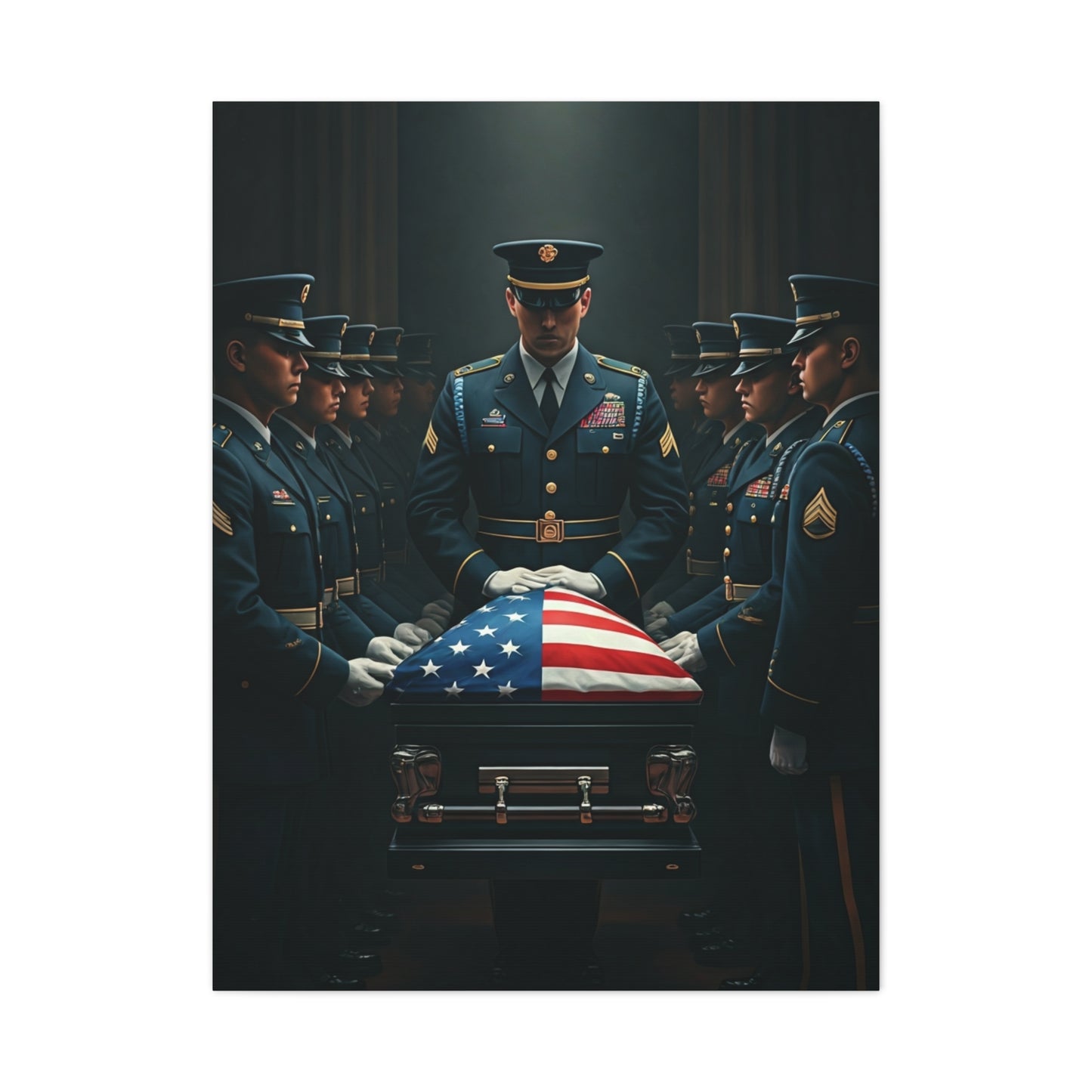 Military Honor Memorial Tribute Wall Art & Canvas Prints