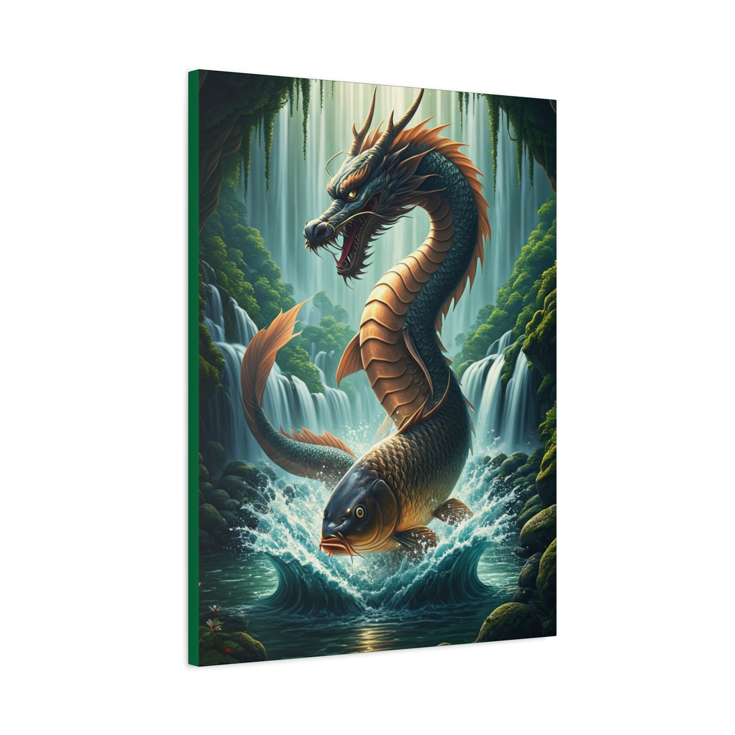 Dragon of the Emerald Falls Wall Art & Canvas Prints