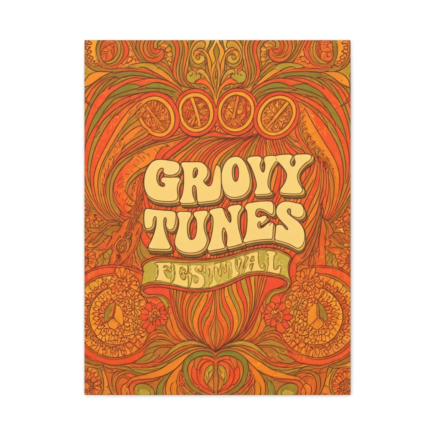 Groovy Tunes Festival Wall Art & Canvas Prints