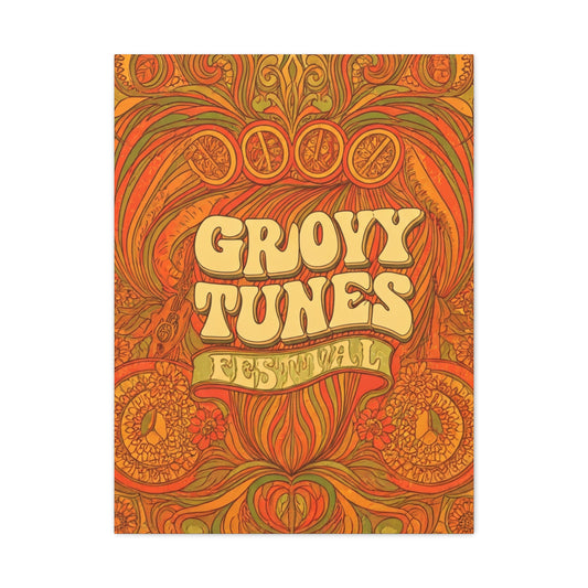 Groovy Tunes Festival Wall Art & Canvas Prints
