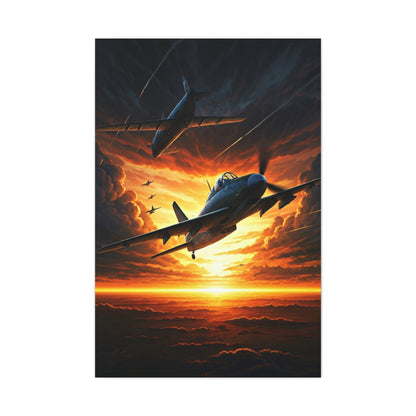 Firestorm Jet Mission Sunset Wall Art & Canvas Prints