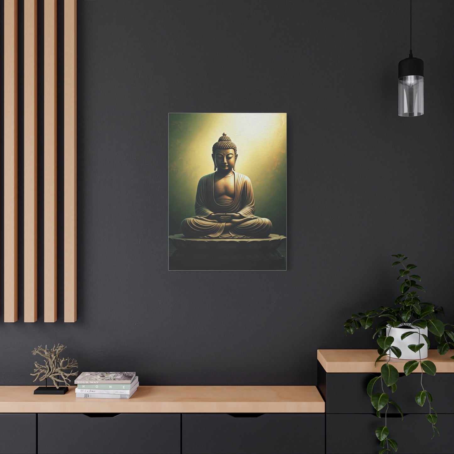 Serene Emerald Buddha Meditation Wall Art & Canvas Prints