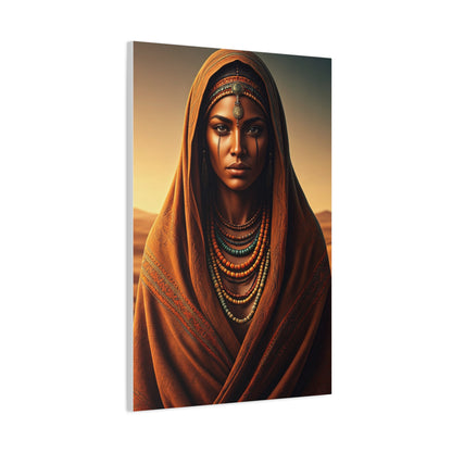 Bohemian Tribal Woman Portrait Wall Art & Canvas Prints