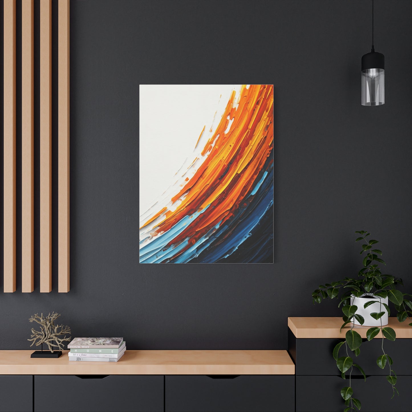 Flowing Warm Motion Abstract Wall Art & Canvas Prints