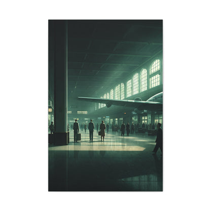 Modern Transit Hall Cinematic Scene Wall Art & Canvas Prints