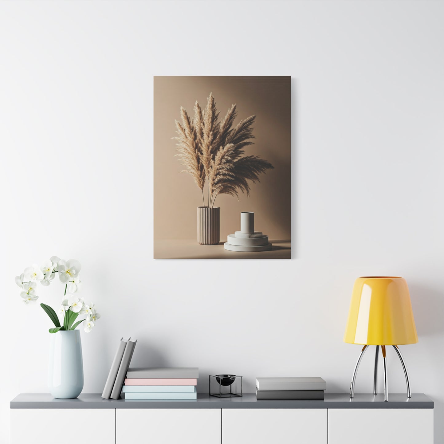 Pampas Grass Neutral Still Life Wall Art & Canvas Prints