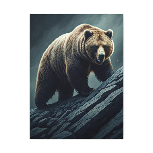 Mountain Ridge Grizzly Bear Wall Art & Canvas Prints
