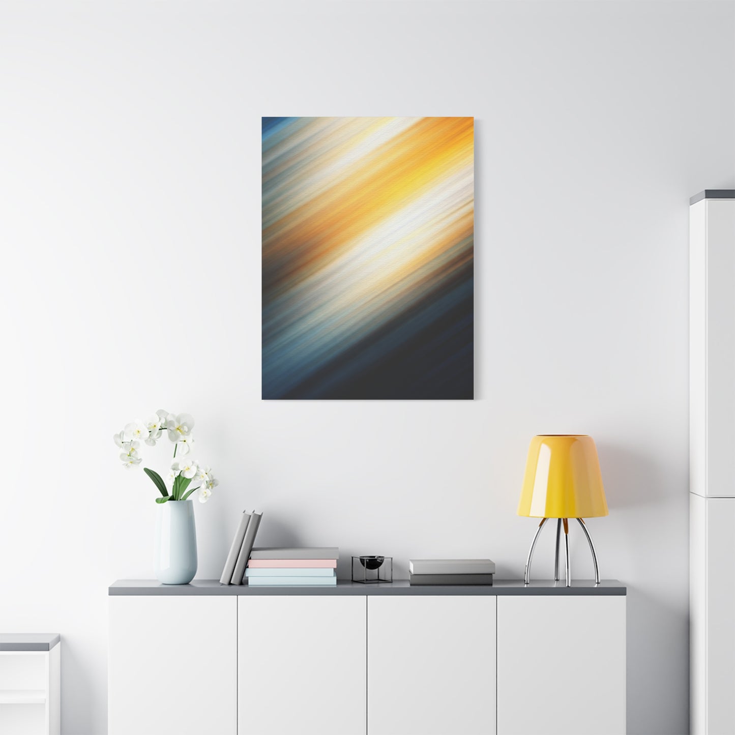 Soft Golden Motion Abstract Wall Art & Canvas Prints