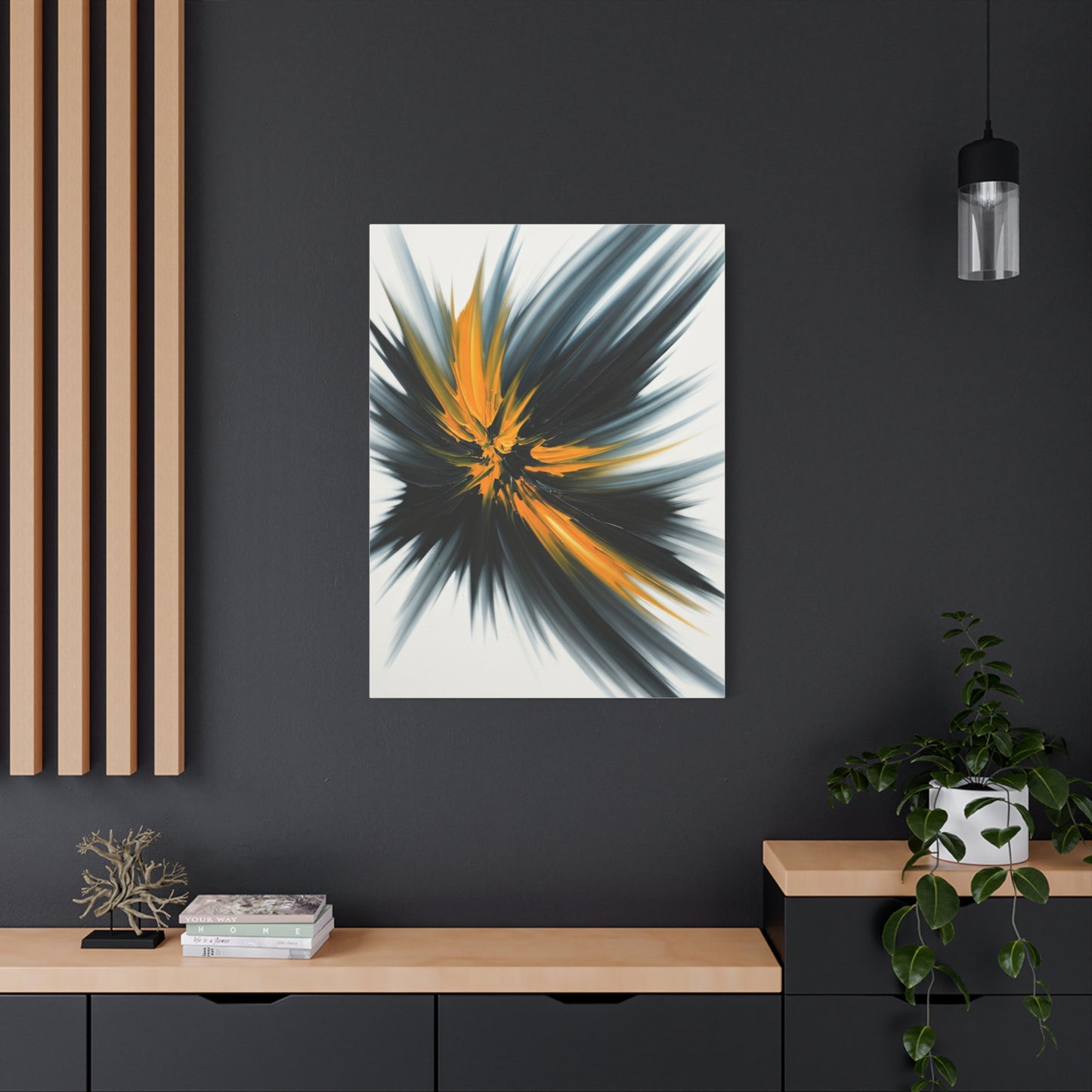 Golden Impact Burst Wall Art & Canvas Prints