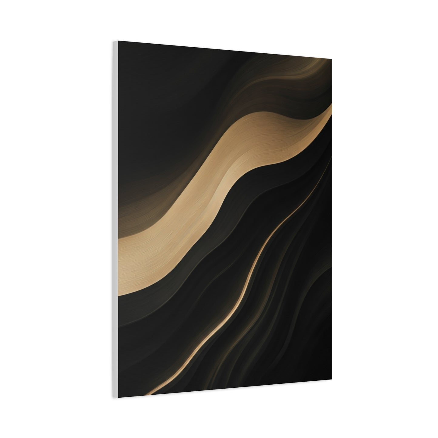 Golden Flow Abstract Wave Wall Art & Canvas Prints