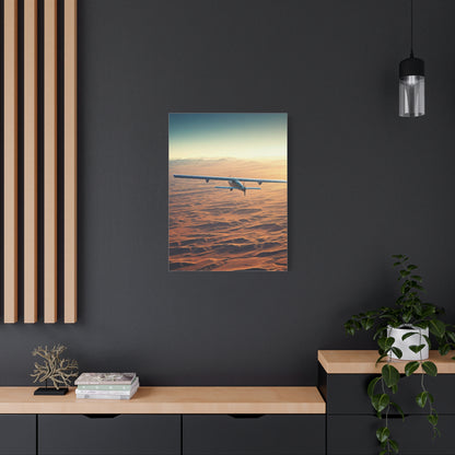 Desert Horizon Aircraft Journey Wall Art & Canvas Prints