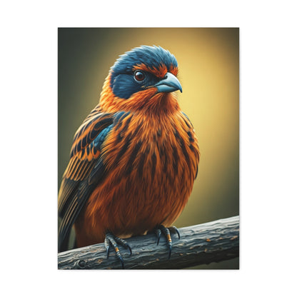 Golden Chest Songbird Portrait Wall Art & Canvas Prints