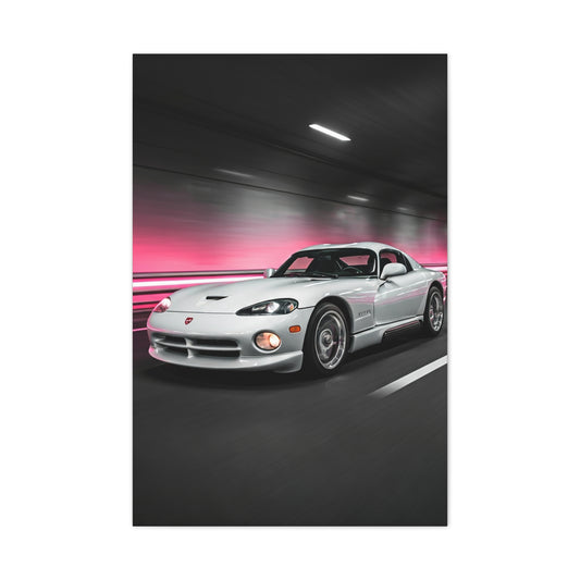 1992 Dodge Viper RT/10 Neon Tunnel Charge Wall Art & Canvas Prints