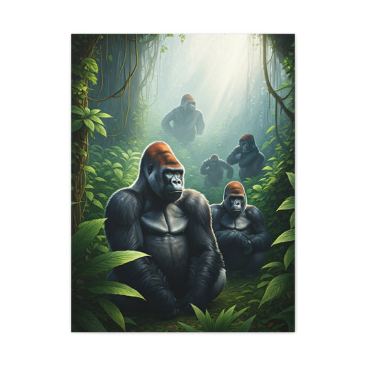 Jungle Guardians Gorilla Family Wall Art & Canvas Prints