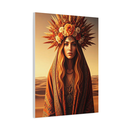 Bohemian Floral Crown Muse Wall Art & Canvas Prints