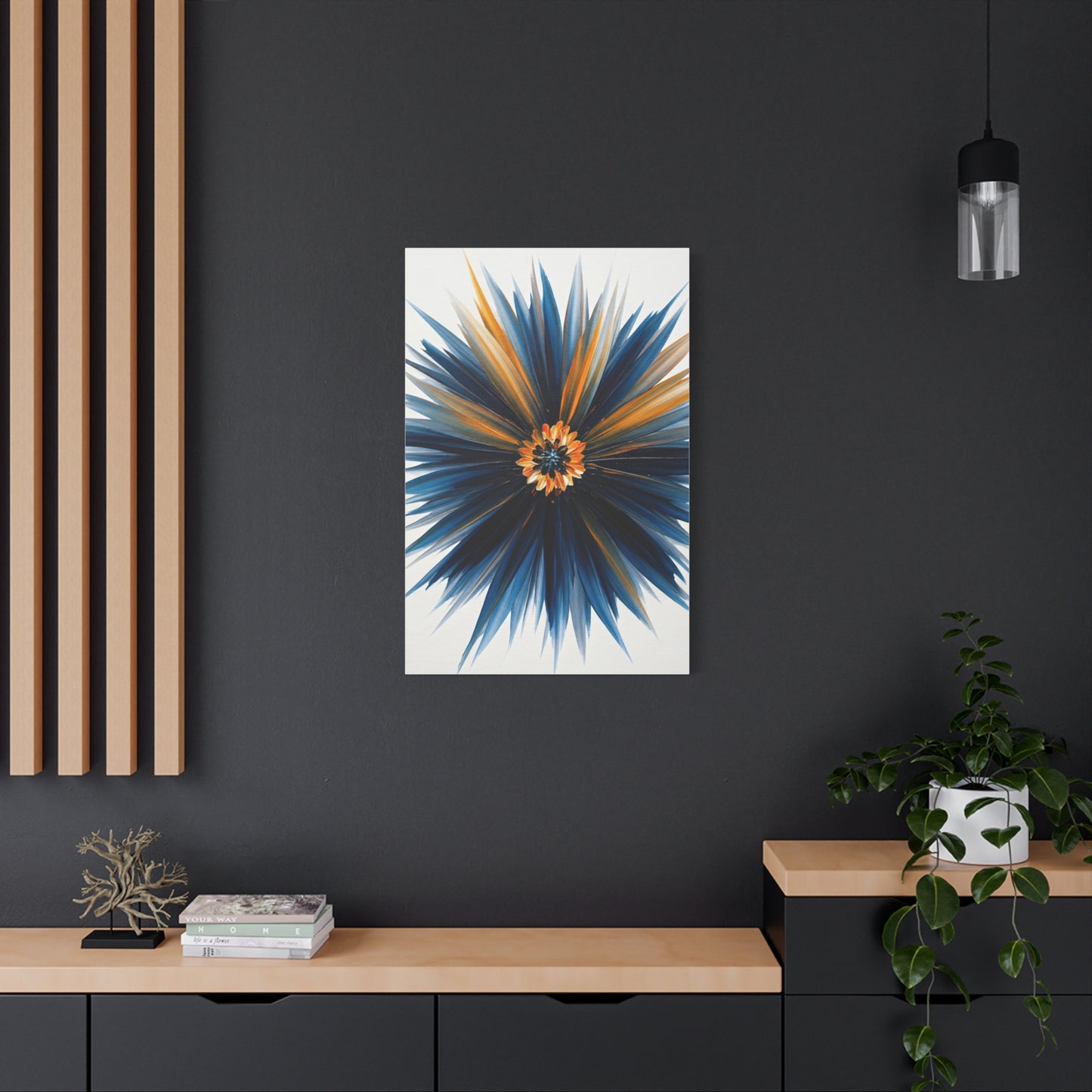 Midnight Bloom Radiance Abstract Wall Art & Canvas Prints