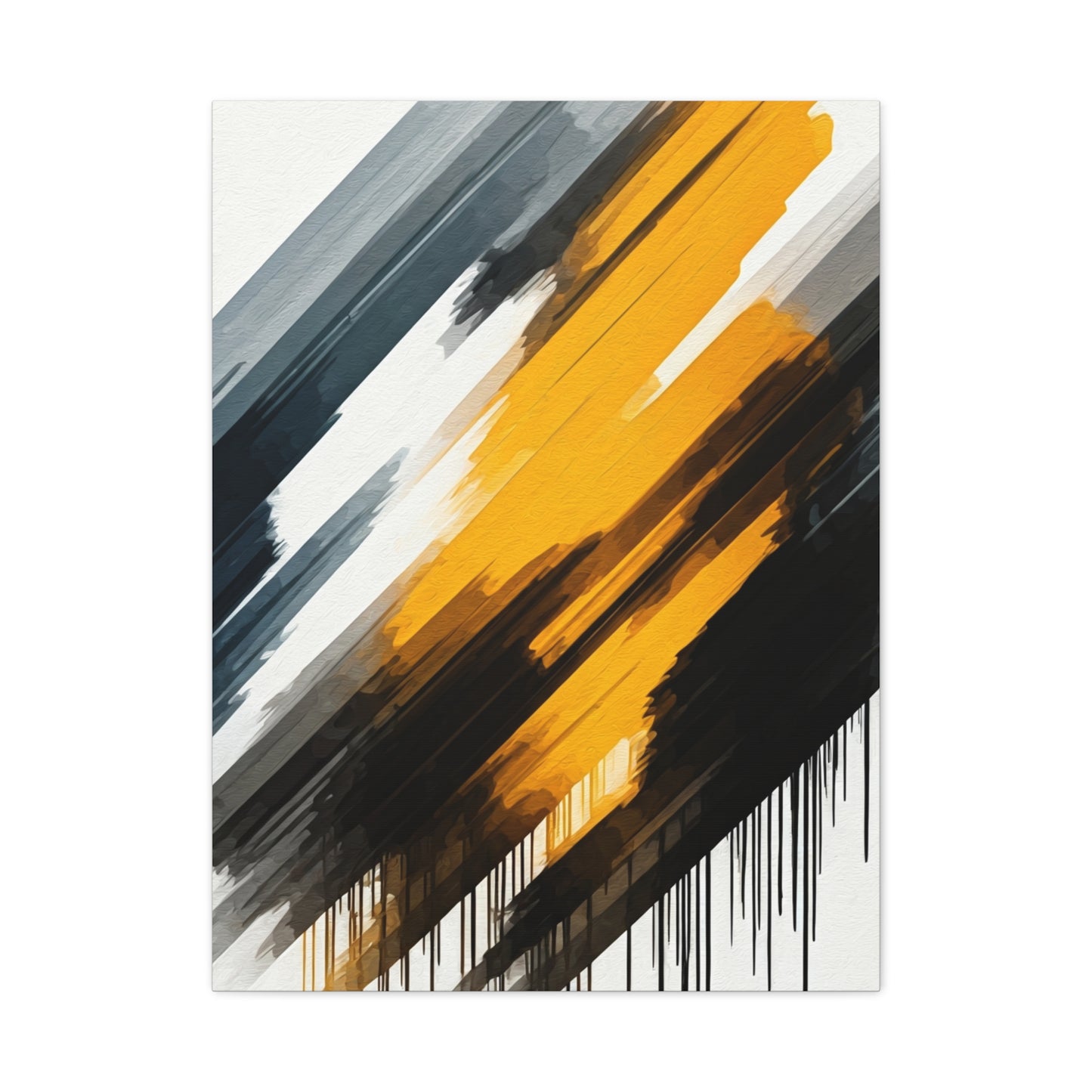 Golden Impact Abstract Wall Art & Canvas Prints