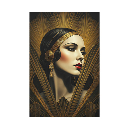 Glamorous Art Deco Portrait Wall Art & Canvas Prints