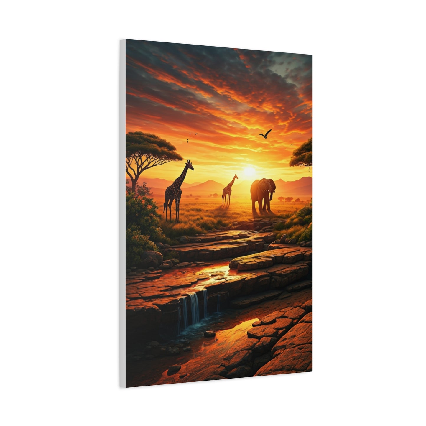 Sunset Wings Over Water Wall Art & Canvas Prints
