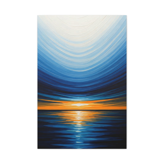Serene Tidal Horizon Abstract Wall Art & Canvas Prints