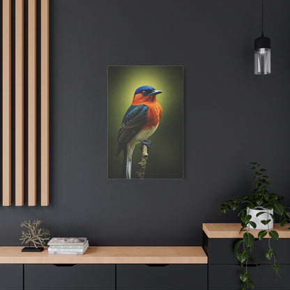 Vibrant Bluebird Perch Wall Art & Canvas Prints