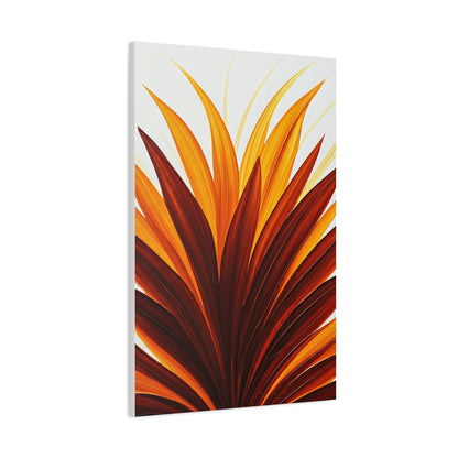 Radiant Flame Petals Abstract Wall Art & Canvas Prints