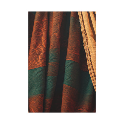 Earth-Toned Textile Layers Wall Art & Canvas Prints