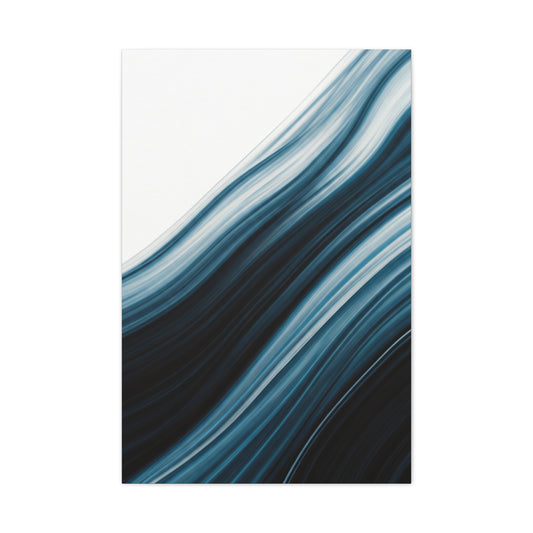 Midnight Tide Flow Abstract Wall Art & Canvas Prints