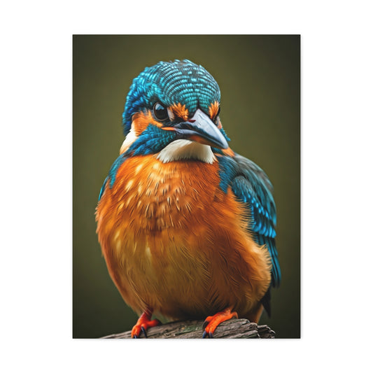Tender Kingfisher Moment Wall Art & Canvas Prints