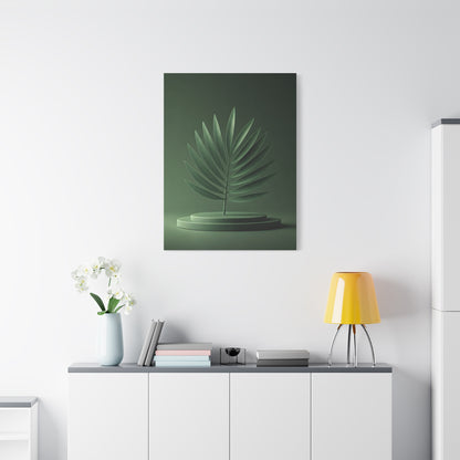 Sculpted Palm Leaf Minimalist Wall Art & Canvas Prints
