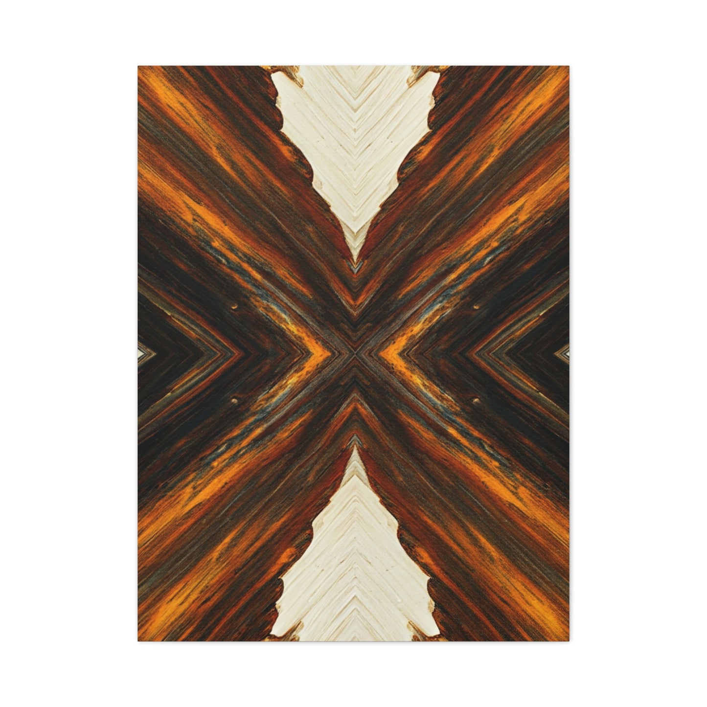 Symmetrical Earth Cross Abstract Wall Art & Canvas Prints