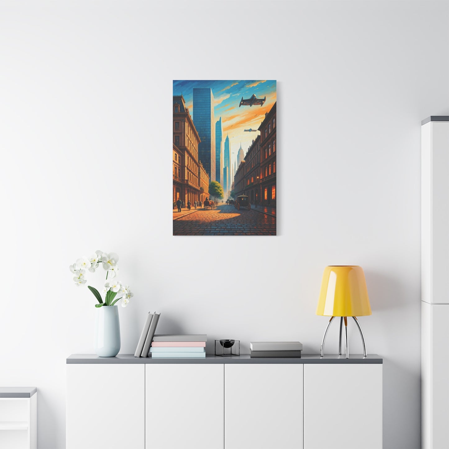 Futuristic Skyline Cityscape Wall Art & Canvas Prints