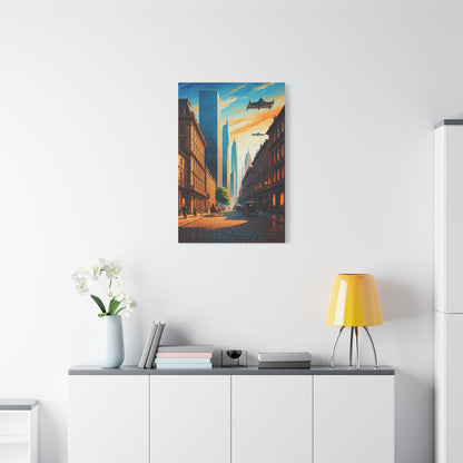 Futuristic Skyline Cityscape Wall Art & Canvas Prints