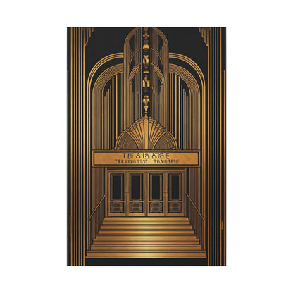 Grand Theatre Entrance Art Deco Wall Art & Canvas Prints