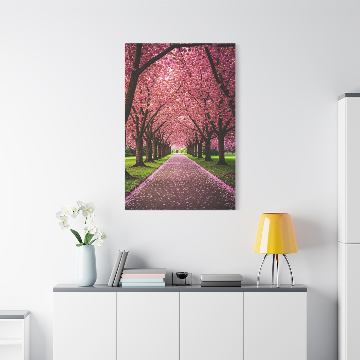 Cherry Blossom Tunnel Spring Pathway Wall Art & Canvas Prints